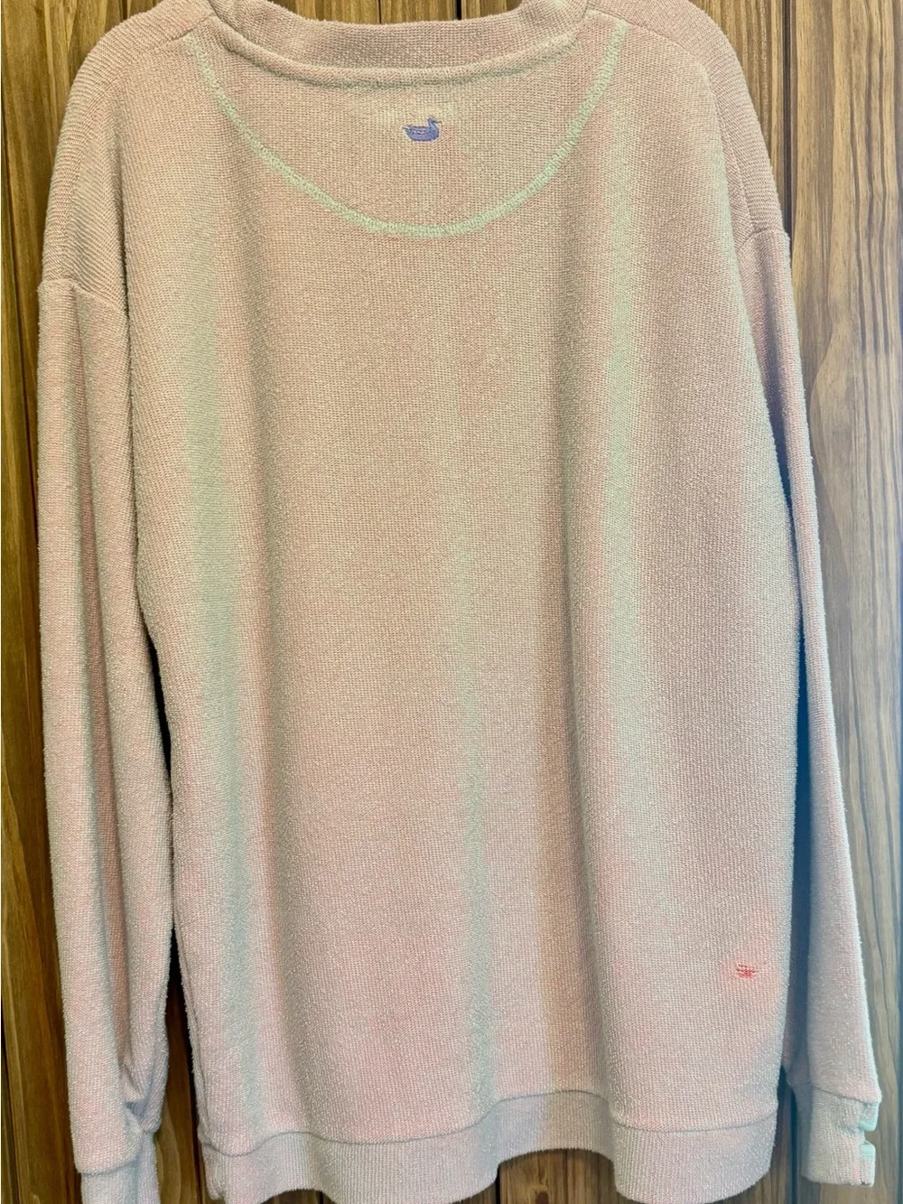 Southern Marsh Sunday Morning Sweater Pullover Cream Oversized Cozy Size M